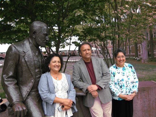 S. T. and his sisters, Nalini (left) and Ragini (right)
