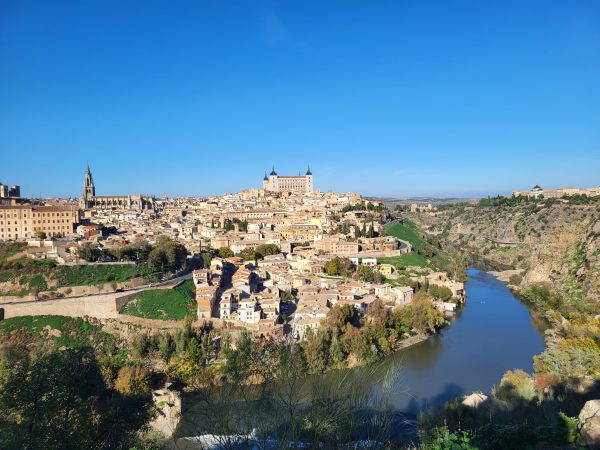 Toledo as seen from a nearby vista point
